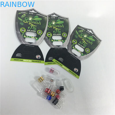 再生利用できるまめカード弾丸が付いている包装のはえの男性の強化のカプセルの丸薬カード