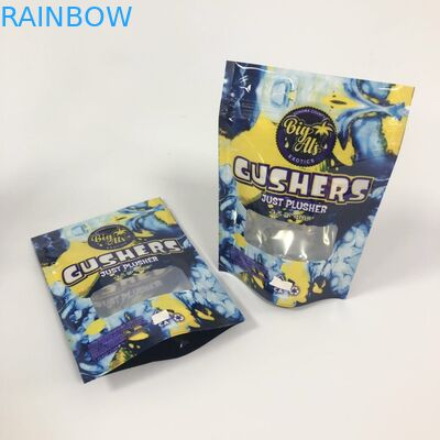 マイラー ホイルの噴出油井袋の草の香の包装のパッキング丸薬は袋の習慣のロゴを立てます