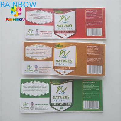 点滴器の収縮の袖は薬剤のステッカーのガラスびんをステロイドのためのガラス30mlびんと分類します