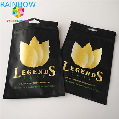 印刷される習慣は袋ホイルのマイラーのプラスチック ジップ ロック式のタバコ管袋のハーブの使用法を立てます