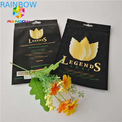 印刷される習慣は袋ホイルのマイラーのプラスチック ジップ ロック式のタバコ管袋のハーブの使用法を立てます
