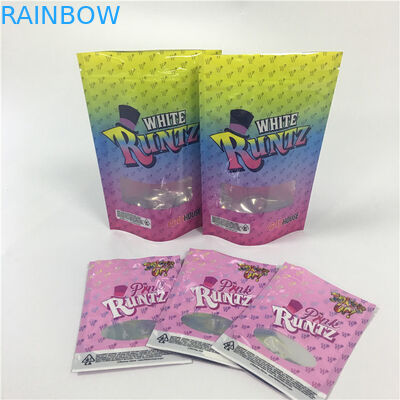 小型ジップ ロック式の雑草プラスチックCBDの葉のクッキー袋を包む臭いの証拠の草の香