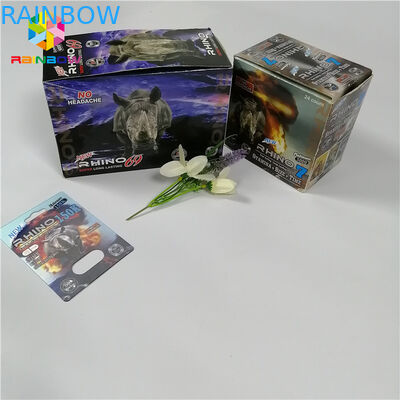 男性の強化の性の丸薬はカード包装のサイ69のカプセルのプラスチック3dカード箱に水ぶくれが生じます