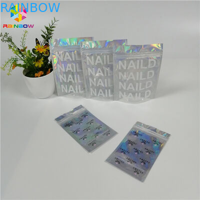 カスタマイズされた構造のオルガナイザー袋1側面の明確なレーザー光線写真レーザーの包装を立てて下さい