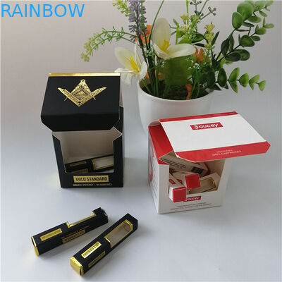 明確な窓のロゴを押す包装の紙箱熱いホイルはパッキングのギフト/化粧品のために印刷しました