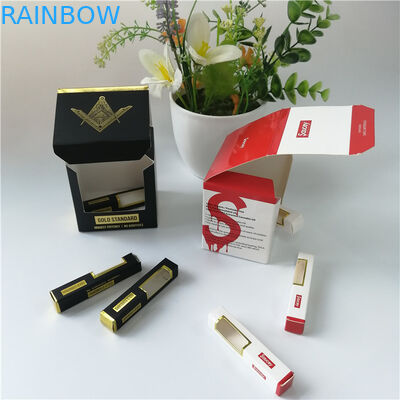 明確な窓のロゴを押す包装の紙箱熱いホイルはパッキングのギフト/化粧品のために印刷しました