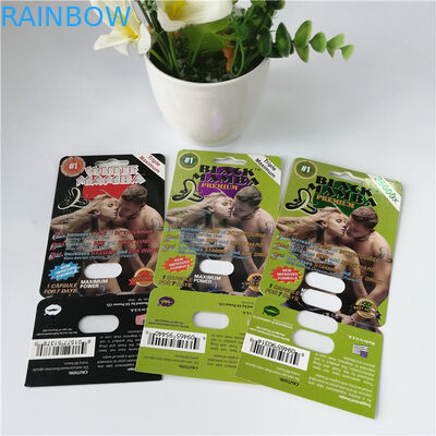 カスタマイズされた3Dプラスチック包装の包装の人の性の性能の強化の丸薬は水ぶくれが生じます