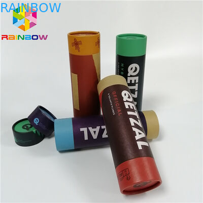 注文の再生利用できる包む茶乾燥したフルーツの包装の紙箱はクラフトの管を押上ます