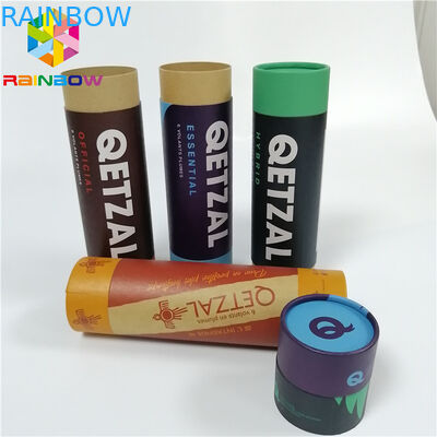 注文の再生利用できる包む茶乾燥したフルーツの包装の紙箱はクラフトの管を押上ます