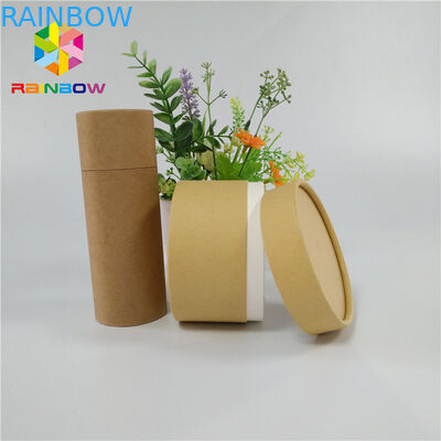 注文の再生利用できる包む茶乾燥したフルーツの包装の紙箱はクラフトの管を押上ます