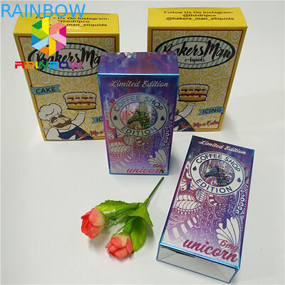 長方形の化粧品のまつげのブラシの美顔術のマスクのための折るホログラム ペーパー包装箱