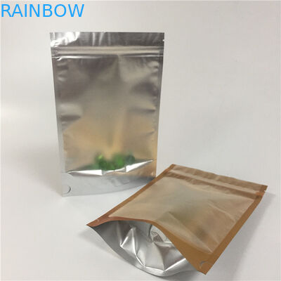 薄板にされたアルミ ホイルのジッパー ロック袋は防止袋の透明な側面の湿気を立てます