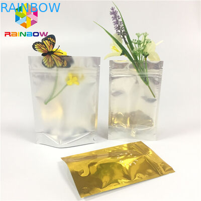 薄板にされたアルミ ホイルのジッパー ロック袋は防止袋の透明な側面の湿気を立てます