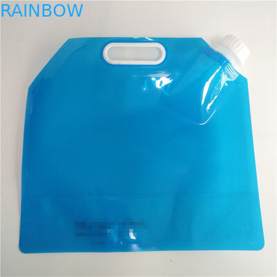 屋外の液体の貯蔵袋は、飲料水ハンドルが付いている口の袋を立てます