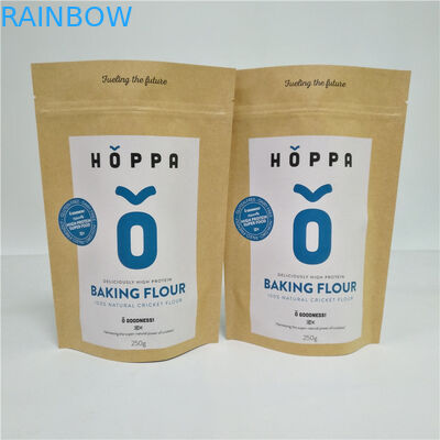 自然なブラウンは茶によって乾燥された食糧ナットのスパイスのパッケージのための紙袋の袋をカスタマイズしました