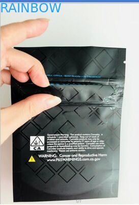 ジッパー ロックのポリ袋のRuntz耐久のマイラーのクッキーのカスタマイズされるレーザー光線写真雑草の袋