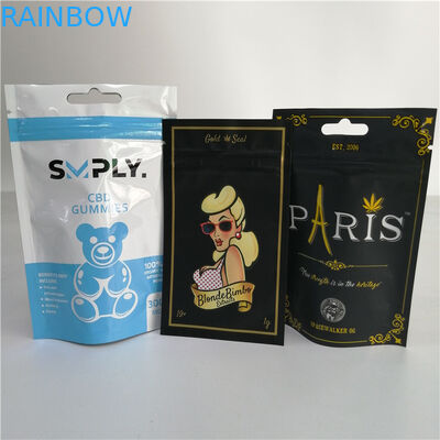 グラビア印刷の印刷は袋に入れますSherbinskis Bacio Gelatoの雑草の葉のための臭いの証拠を立ちます