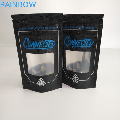 臭いの証拠のResealableジッパーは中窓アルミニウムが付いているジッパーの袋を立てます