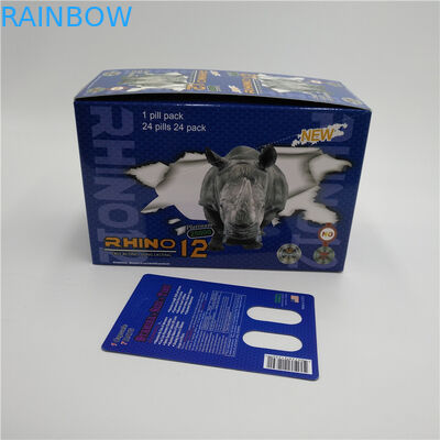 Poseidonの性の丸薬まめのカードによってカスタマイズされるロゴを包む堅いRoxの性のカプセル