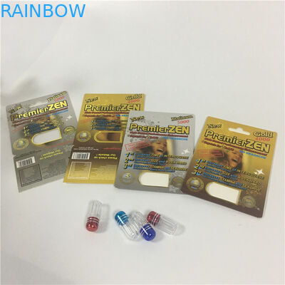 CBDのペーパーまめカード紫外線ディスプレイ・ケースとの包装の男性の増強物の丸薬使用法