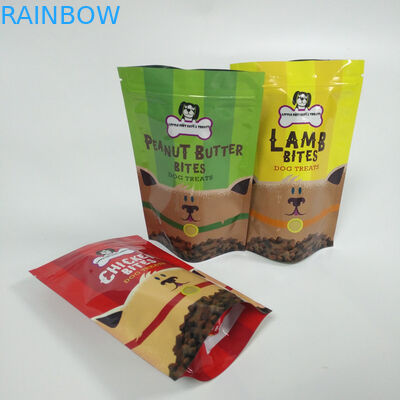 デジタル印刷はプラスチックを詰めるジッパーの袋袋のペット フードを立てます