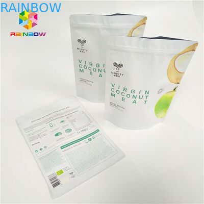 再使用可能なプラスチック袋の包装を印刷するグラビア印刷はジッパーが付いている乾燥された新しい袋を立てます