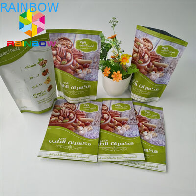 無光沢の終了するアルミ ホイルは袋の食用フルーツのけいれん的な包装の注文の印刷を立てます