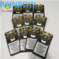 3.5g Resealable臭いの証拠マイラーはCBDの雑草の大麻油の包装のための袋の上のKの立場を袋に入れる