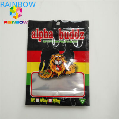 紫外線印刷ホイルの袋の包装は証拠のマイラーのクッキーを袋に入れるResealableスタンドアップ式のジップ ロック式ホイル袋をかぐ