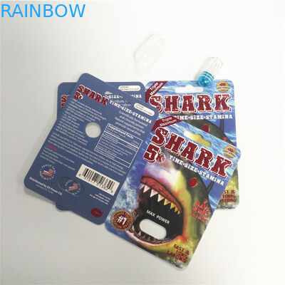 サイの丸薬カプセルのまめ包装カード ディスプレイ・ケースの男性の性の性能の強化