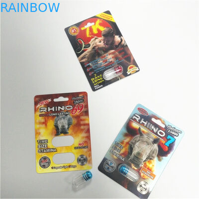 バッファローの注文幸せな時間プラスチック包装の包装のサイの丸薬まめの紙カード