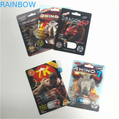 サイ69の3dレンズのパック カード環境友好的包む男性の強化の丸薬