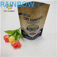 Doypack kのアルミ ホイルの袋優れたCBDの麻の花の茶包装の臭いの証拠の子供の抵抗力がある袋