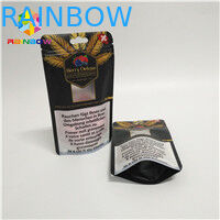 Doypack kのアルミ ホイルの袋優れたCBDの麻の花の茶包装の臭いの証拠の子供の抵抗力がある袋