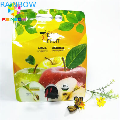 証拠の口の袋の包装のアルミ ホイル2L 3L 5Lのワインのりんごジュースの貯蔵を漏らして下さい