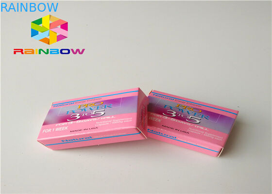 付着力のステッカーのラベルが付いている男性の強化の飲み物のびんの包装紙箱