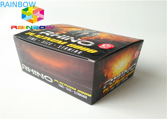 付着力のステッカーのラベルが付いている男性の強化の飲み物のびんの包装紙箱