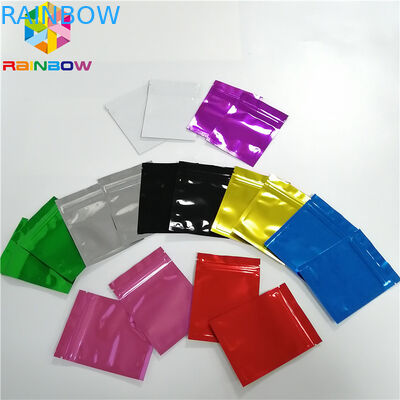 きらめきの抜け目がない星のホログラムのマイラー ジップ ロック式袋の光沢のある3側面のシールの顔のマスクのパッキング