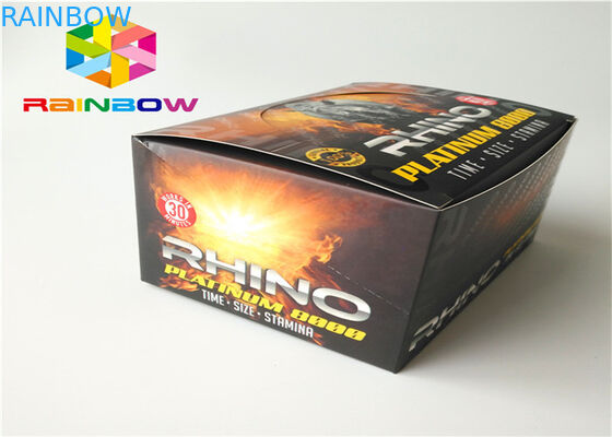 組合せ色の紙箱の包装の波形の折り畳み式の熱い押す浮彫りになるプロセス