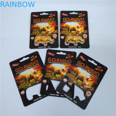 ハードウェア使用法のまめカード包装はリサイクルされるペーパー サイの穴のカプセルの容器によって行きます