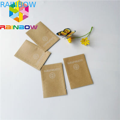 防止小さいリサイクルされたブラウン クラフト紙の注文の印刷のアルミ ホイルの湿気