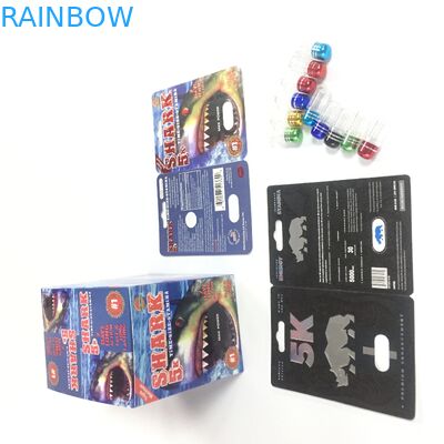 男性の強化の丸薬まめカード パッキング サイ69のスライド プラスチック カバーびん