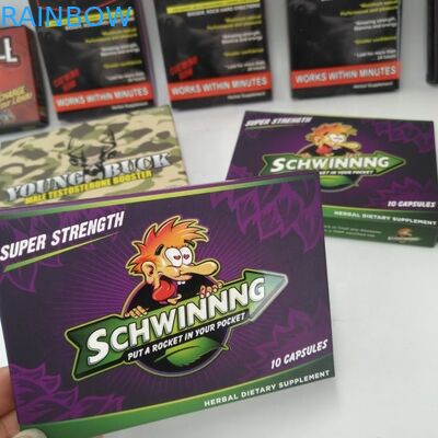 300gsmボール紙の7日間の2日の丸薬箱を包む折り畳み式の注文の袋