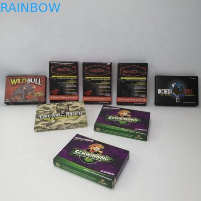 300gsmボール紙の7日間の2日の丸薬箱を包む折り畳み式の注文の袋