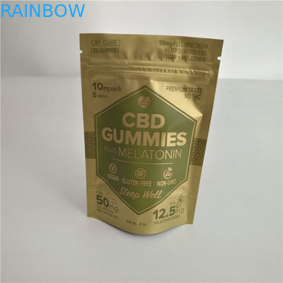 マイラーCBDオイルのスイスの雑草のプラスチック包装袋のEdibles Cbdの磨き粉のための再使用可能なジッパー ロック