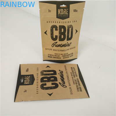 マイラーCBDオイルのスイスの雑草のプラスチック包装袋のEdibles Cbdの磨き粉のための再使用可能なジッパー ロック