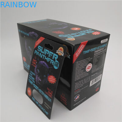 挿入物のまめカード男性の強化の丸薬のための包装ペット材料を滑らせて下さい