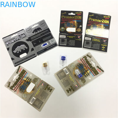 まめのカプセルの容器の性の性能の丸薬パッケージのカードによってカスタマイズされる印刷物