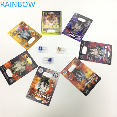 サイ8/11/25の表示まめカード パッキング男性の強化の性能の丸薬3dは容器を空けます