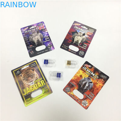 サイ8/11/25の表示まめカード パッキング男性の強化の性能の丸薬3dは容器を空けます